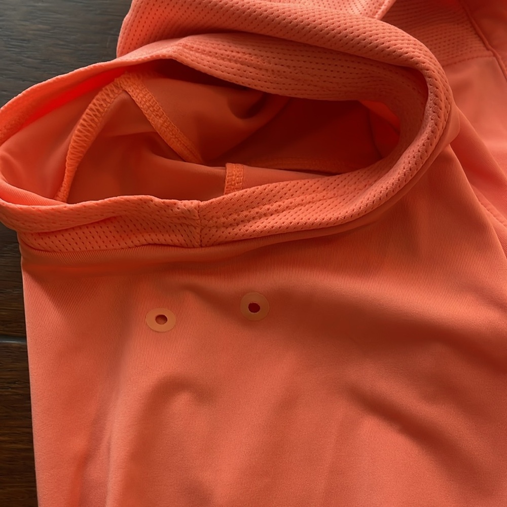 Athleta Coral/Bright Orange Short Sleeve Polo Golf Tennis Athletic - Picture 5 of 5